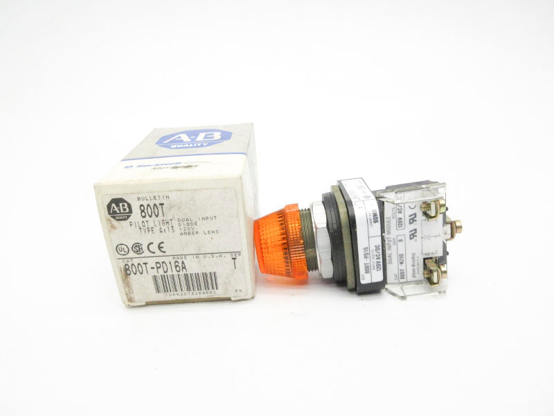 ALLEN BRADLEY 800T-PD16A SER. T 120VAC/DC (GY/BL) NSMP