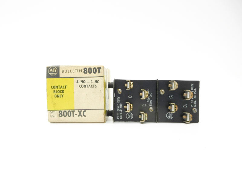 ALLEN BRADLEY 800T-XC 600VAC (BK/YL) NSMP