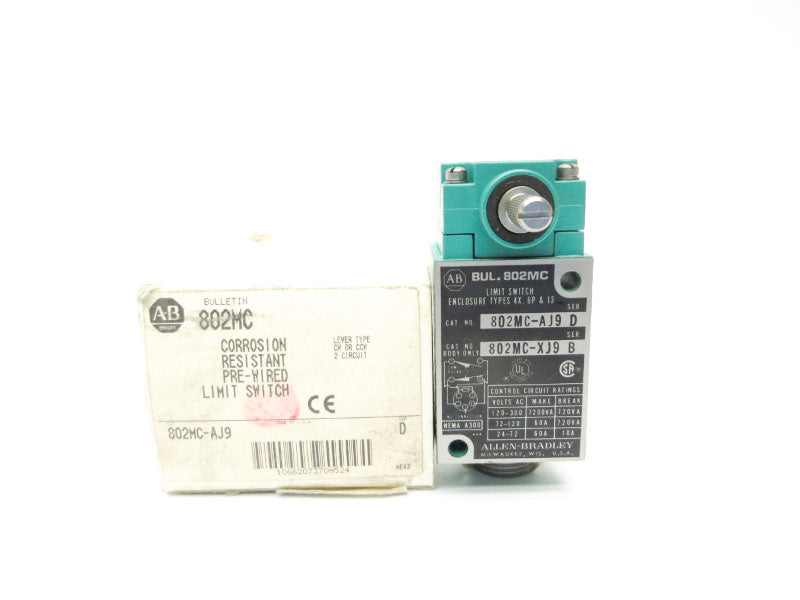ALLEN BRADLEY 802MC-AJ9 SER. D 120-300VAC 60A (WH) NSMP