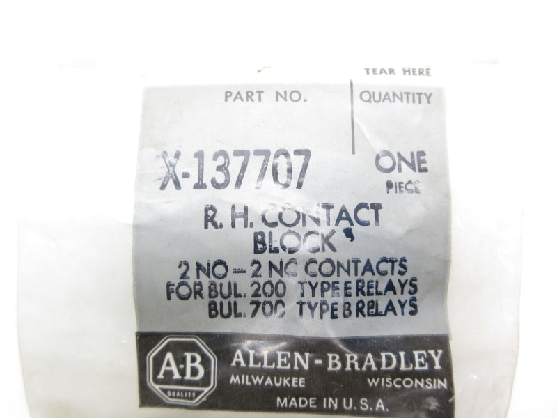 ALLEN BRADLEY X-137707 NSMP