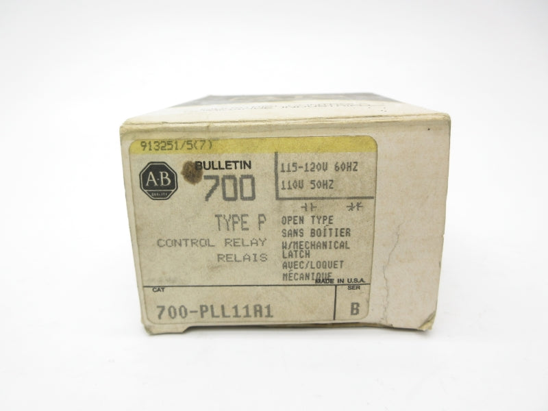 ALLEN BRADLEY 700-PLL11A1 SER. B 120V (BK/YL) NSMP
