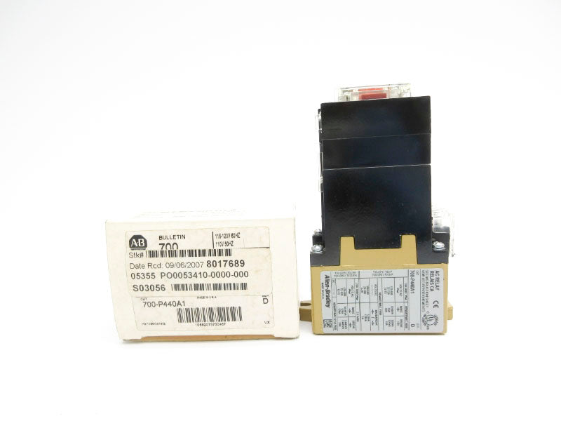 ALLEN BRADLEY 700-P440A1 SER. D 120V 60A (WH) NSMP
