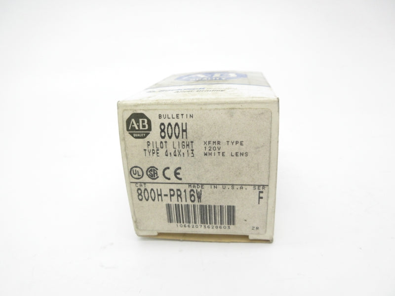 ALLEN BRADLEY 800H-PR16W SER. F 120V (GY/BL) NSMP