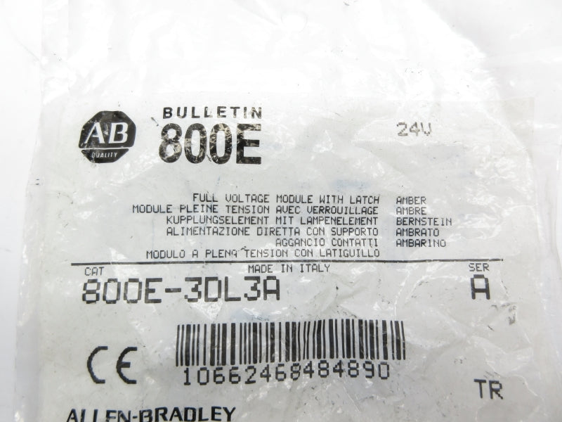 ALLEN BRADLEY 800E-3DL3A SER. A NSMP