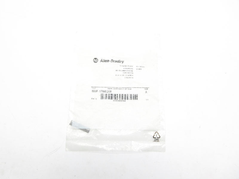 ALLEN BRADLEY 800F-17WE208 SER. A NSMP