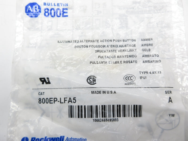 ALLEN BRADLEY 800EP-LFA5 SER. A NSMP