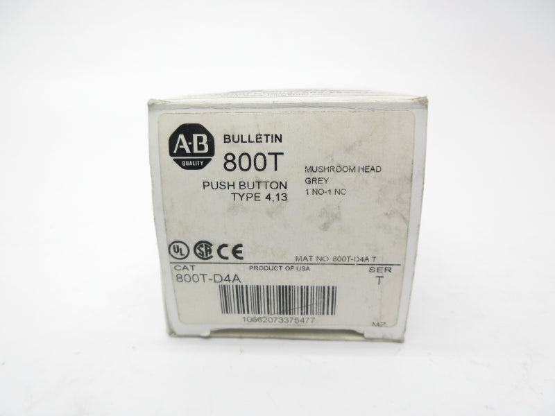 ALLEN BRADLEY 800T-D4A SER. T (WH) NSMP