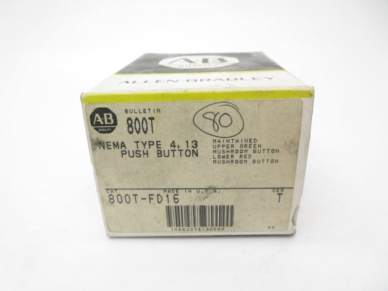 ALLEN BRADLEY 800T-FD16 SER. T (BK/YL) NSMP