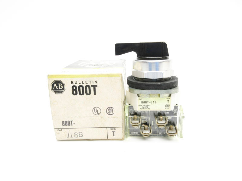 ALLEN BRADLEY 800T-J18B SER. T (BK/YL) NSMP