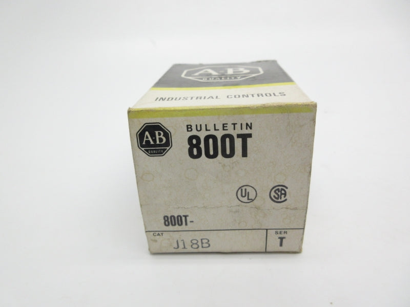 ALLEN BRADLEY 800T-J18B SER. T (BK/YL) NSMP