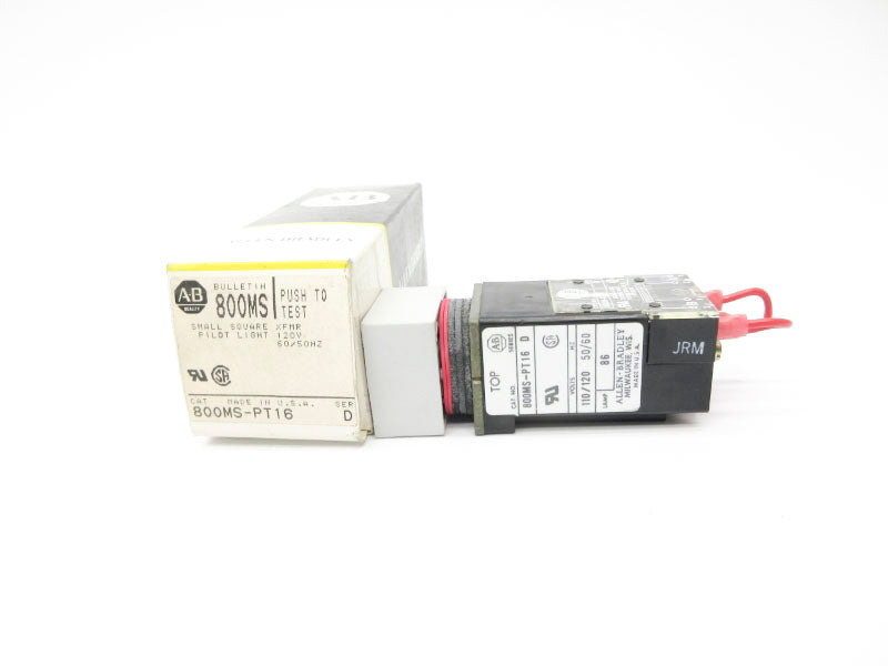 ALLEN BRADLEY 800MS-PT16 SER. D 110/120V (BK/YL) NSMP