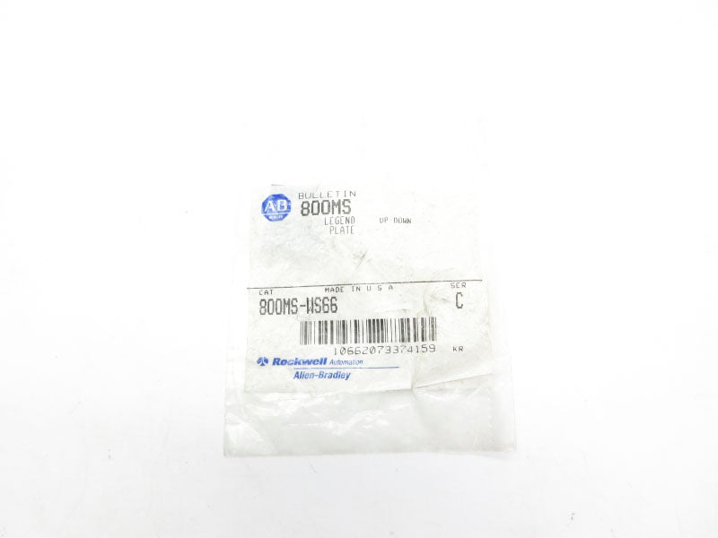 ALLEN BRADLEY 800MS-WS66 SER. C NSMP