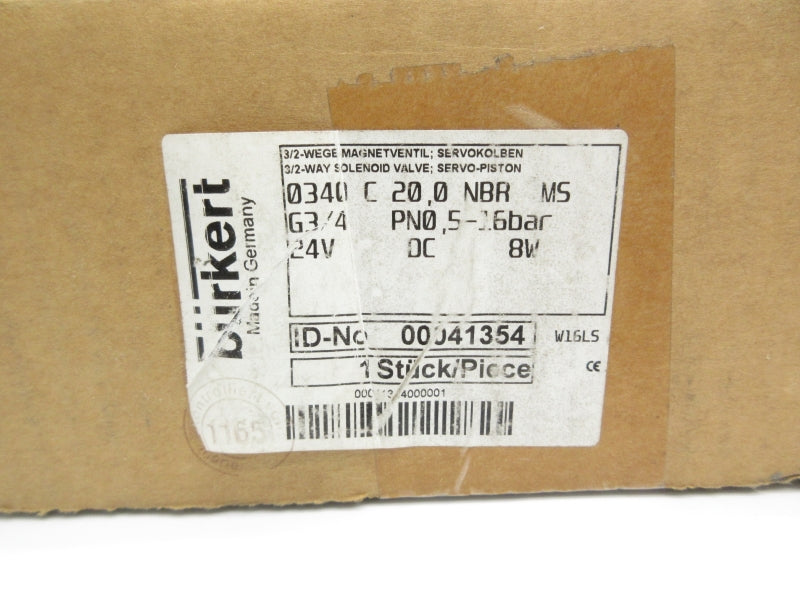 BURKERT 00041354 24VDC NSMP