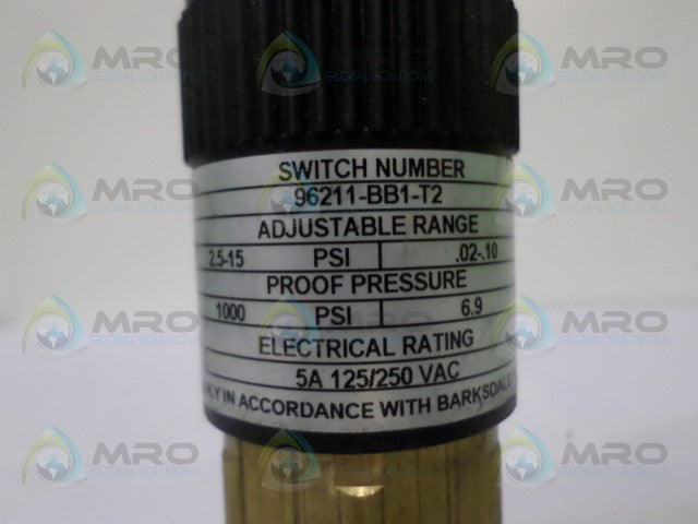 BARKSDALE 96211-BB1-T2 PRESSURE SWITCH *USED*