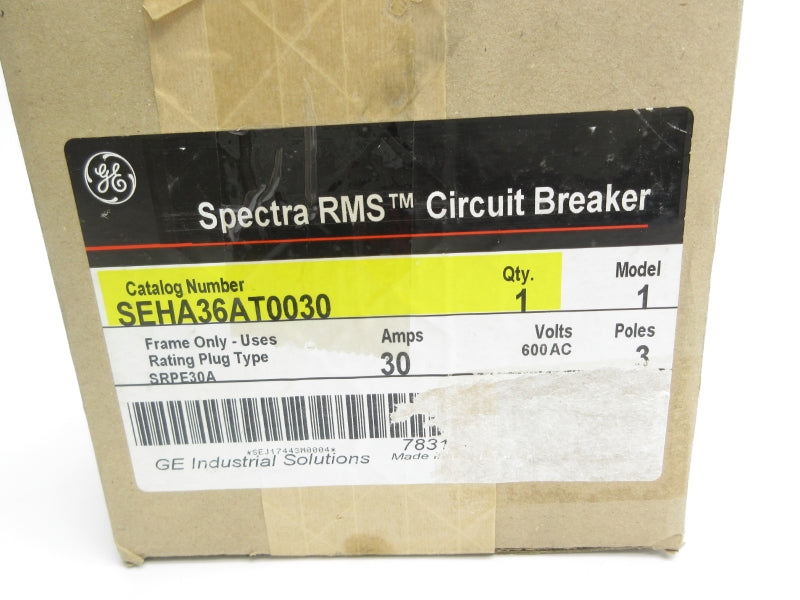 GENERAL ELECTRIC SEHA36AT0030 600VAC 30A NSMP