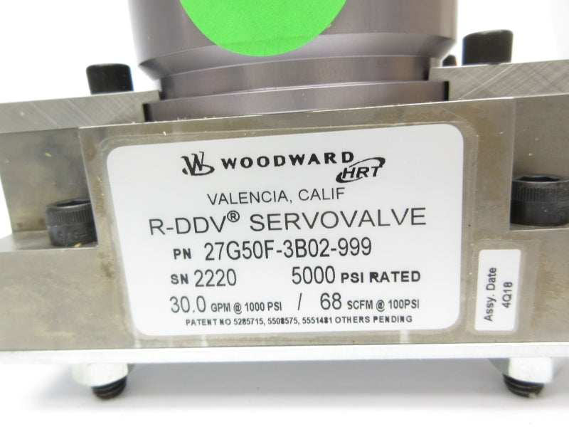 WOODWARD 27G50F-3B02-999 5000PSI NSNP
