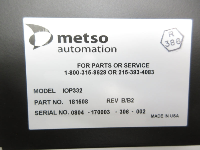 METSO AUTOMATION IOP332 181508 120VAC/DC NSNP