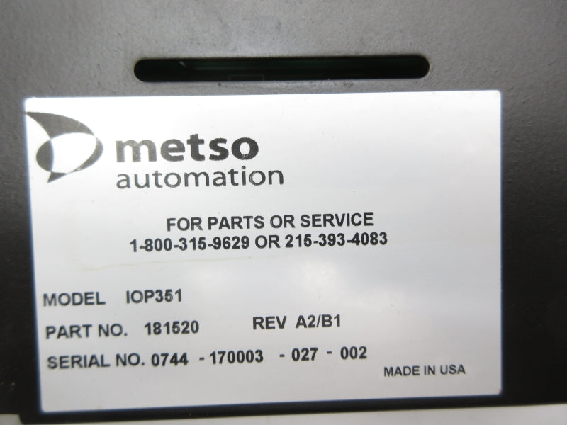 METSO AUTOMATION IOP351 181520 NSNP