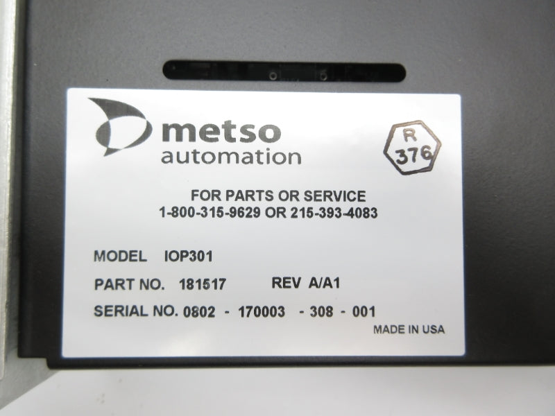 METSO AUTOMATION IOP301 181517 UNMP