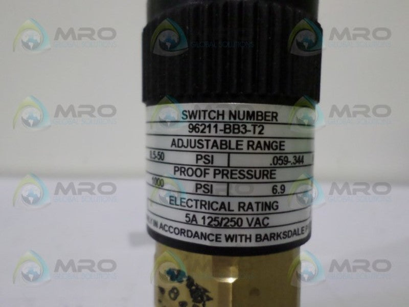 BARKSDALE 96211-BB3-T2 PRESSURE SWITCH *USED*