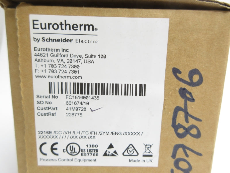 EUROTHERM 2216E/CC/VH/LH/TC/FH/2YM/ENG/XXXXX/XXXXXX/////XX/XX/XX NSMP