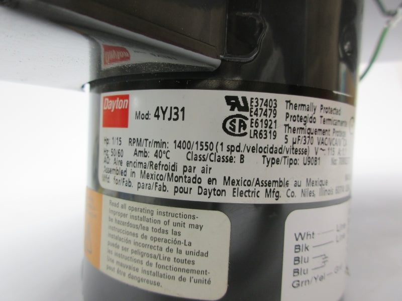 DAYTON 4YJ31 115V UNMP