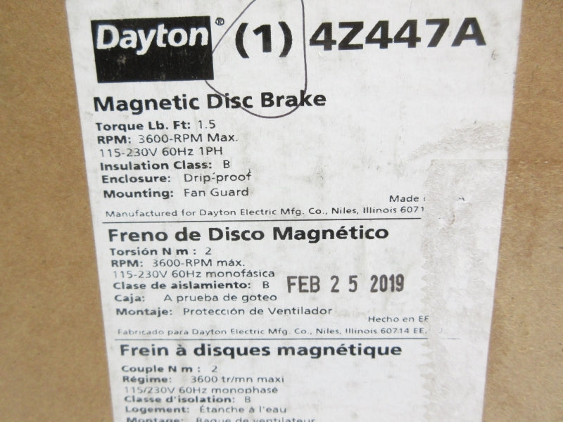 DAYTON 4Z447A NSMP