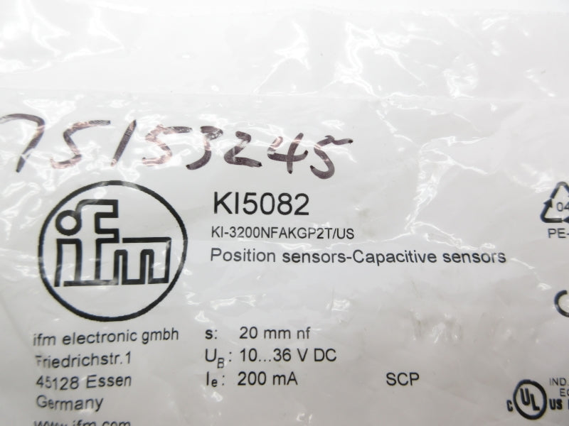 IFM EFECTOR KI-3200NFAKGP2T/US KI5082 10-36VDC NSMP