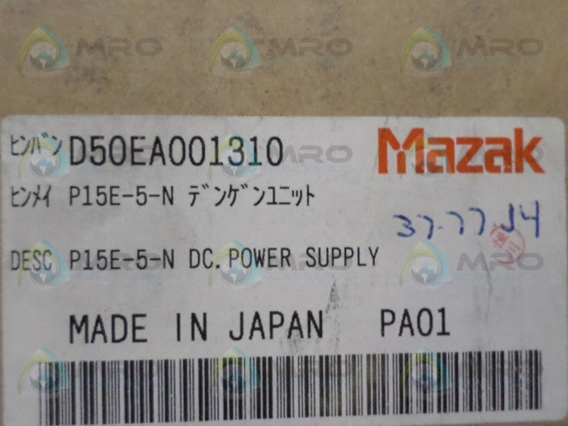 MAZAK P15E-5-N POWER SUPPLY *NEW IN BOX*