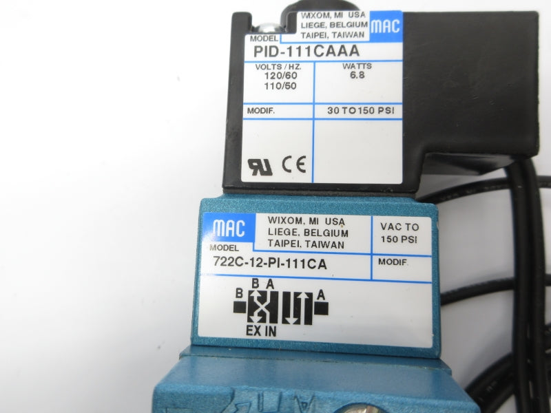 MAC 722C-12-PI-111CA 110/120V 150PSI NSNP