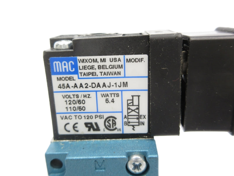MAC 45A-AA2-DAAJ-1JM 110/120V 120PSI NSNP