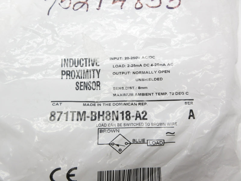 ALLEN BRADLEY 871TM-BH8N18-A2 SER. A 20-250VAC/VDC NSMP