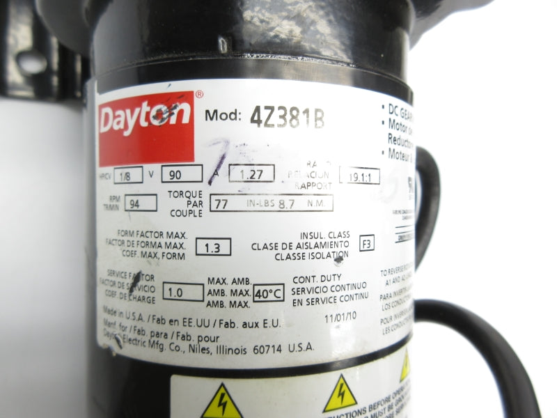 DAYTON 4Z381B 90V 1.27A NSNP