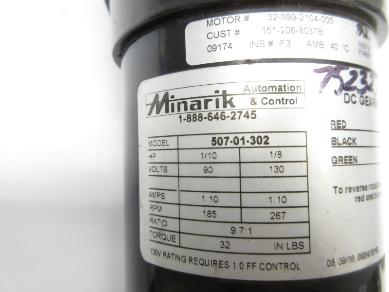 MINARIK 507-01-302 130V 1.10A NSNP
