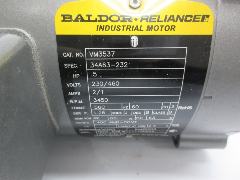 BALDOR VM3537 230/460V 2/1A UNMP