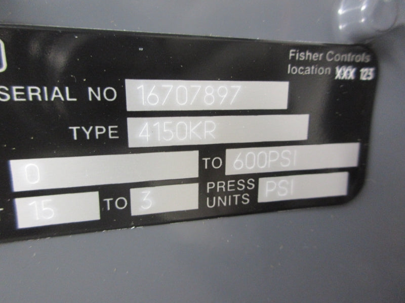 FISHER FS4150K218R 4150KR 600PSI NSMP