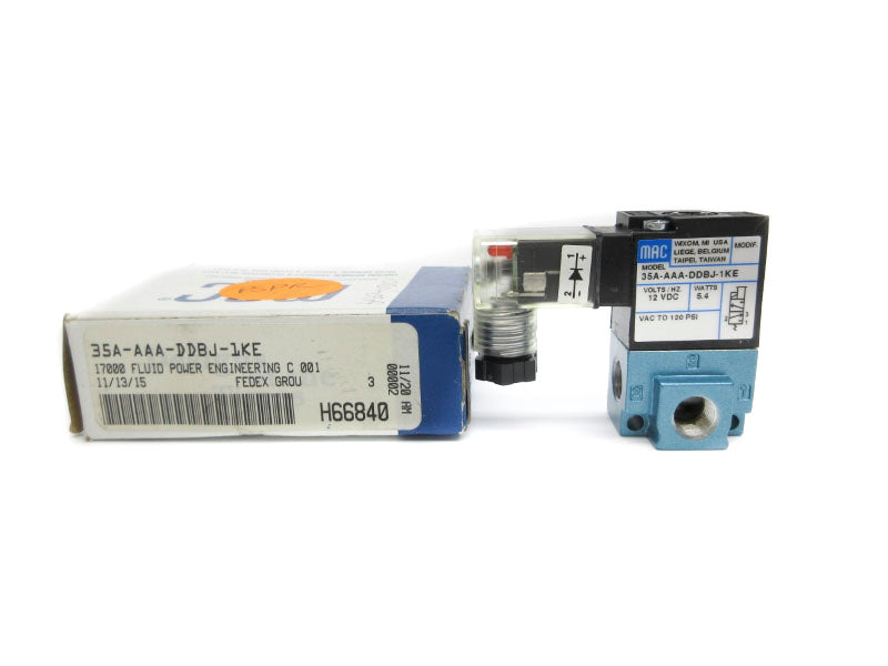 MAC 35A-AAA-DDBJ-1KE 12VDC 120PSI NSMP
