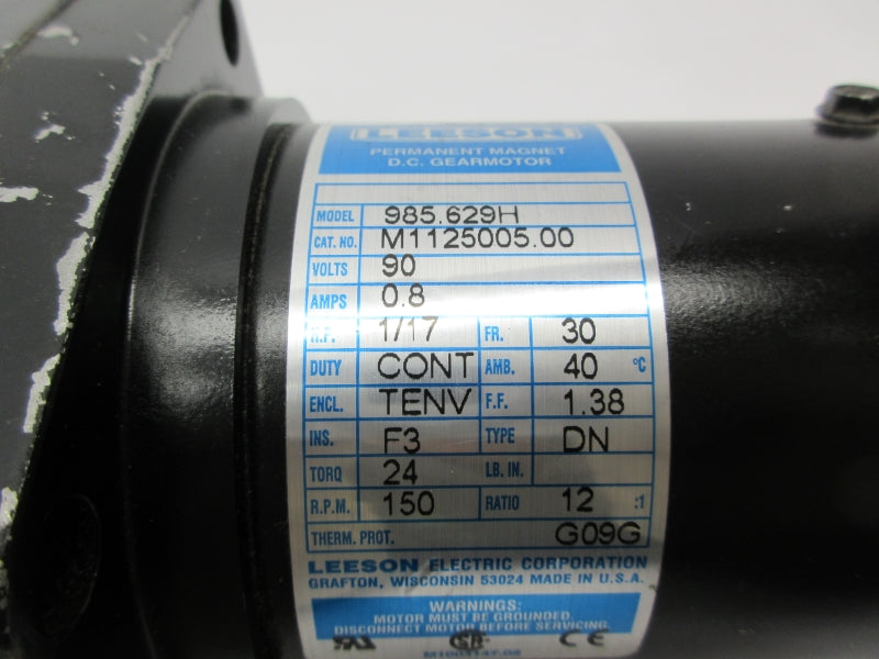LEESON M1125005.00 985.629H 90V 0.8A UNMP