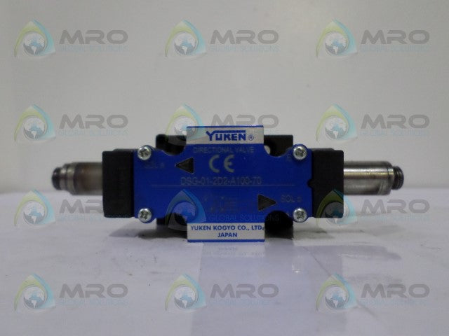 YUKEN DSG-01-2D2-A100-70 DIRECTIONAL VALVE (MISSING COILS) *NEW NO BOX*