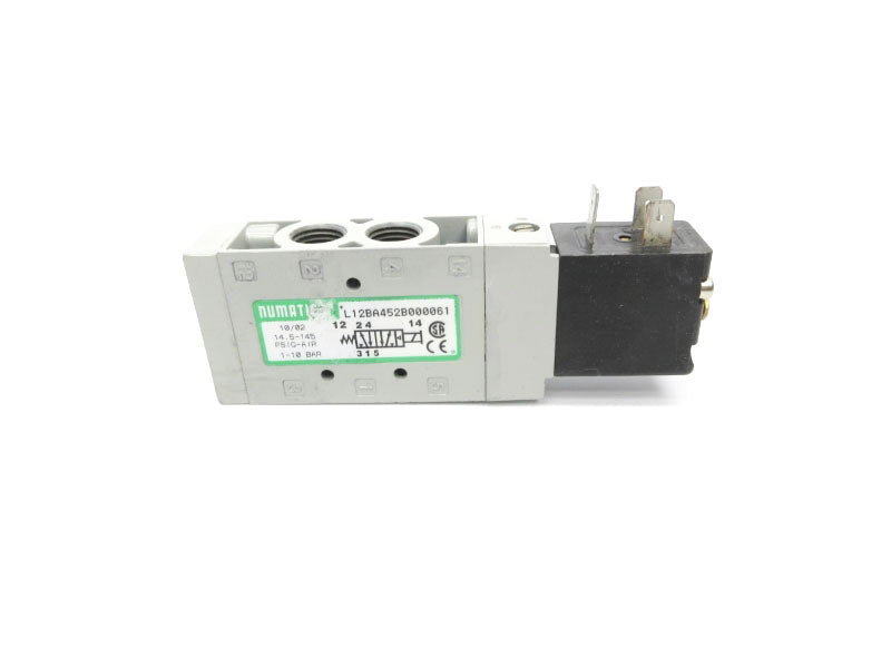 NUMATICS L12BA452B000061 24VDC .15A 14.5-145PSI UNMP