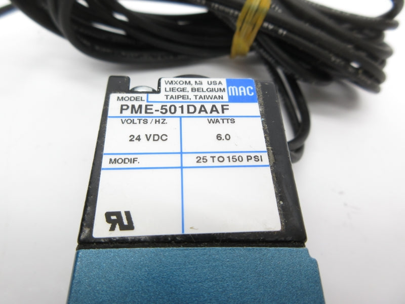 MAC PME-501DAAF 24VDC 25-150PSI NSNP