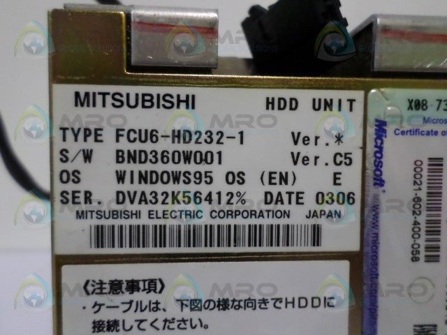 MITSUBISHI FCU6-H232-1 HDD UNIT *USED*