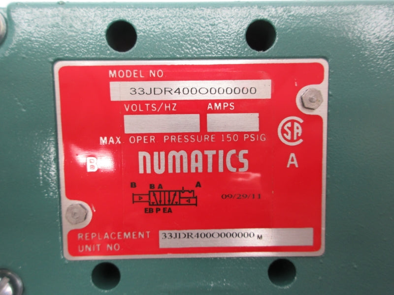 NUMATICS 33JDR400O000000 150PSI NSNP