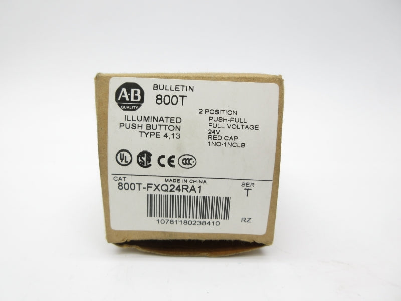 ALLEN BRADLEY 800T-FXQ24RA1 SER. T 24VAC/DC (BR/WH) NSMP