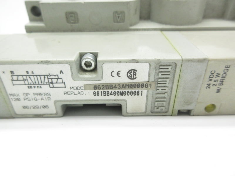 NUMATICS 062BB43AM000061 24VDC 120PSI UNMP