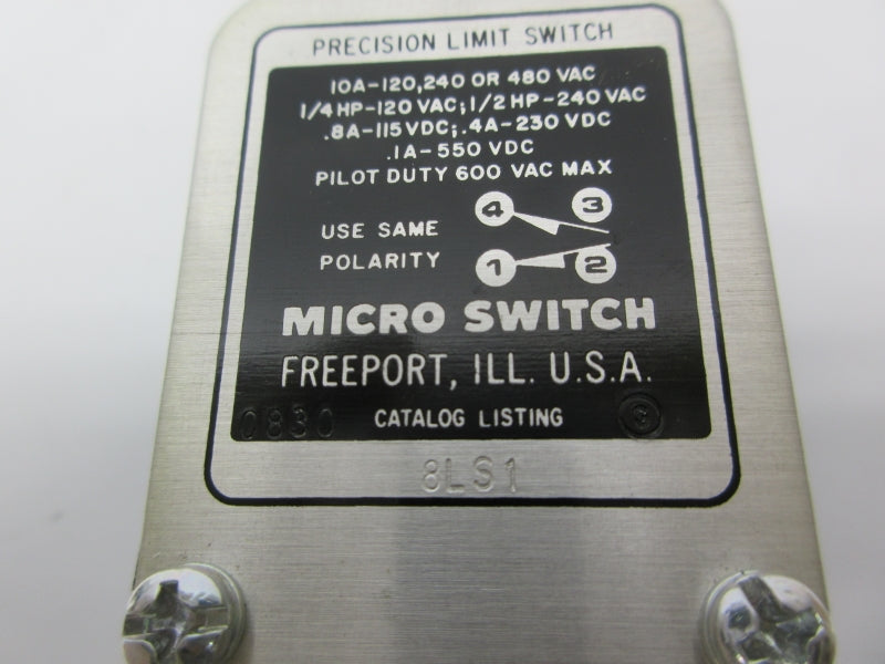 MICROSWITCH 8LS1 600VAC 10A (GREY) NSNP