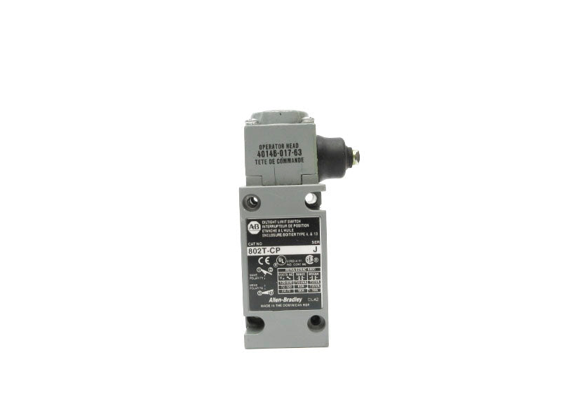 ALLEN BRADLEY 802T-CP SER. J 120-600VAC 60A UNMP