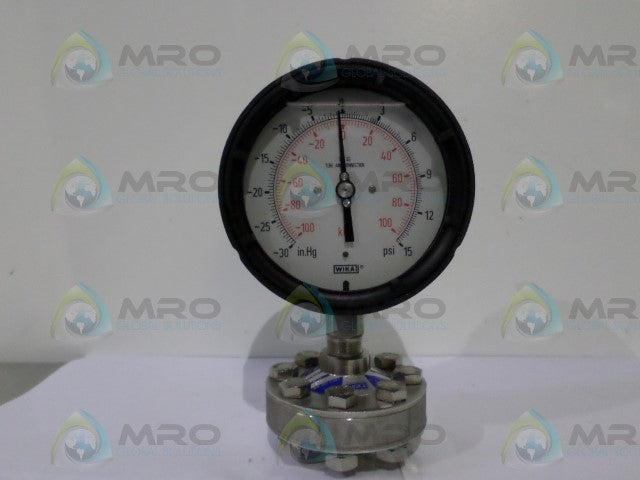 WIKA 990.10 LIQUID FILLED PROCESS GAUGE -30-15PSI *NEW NO BOX*