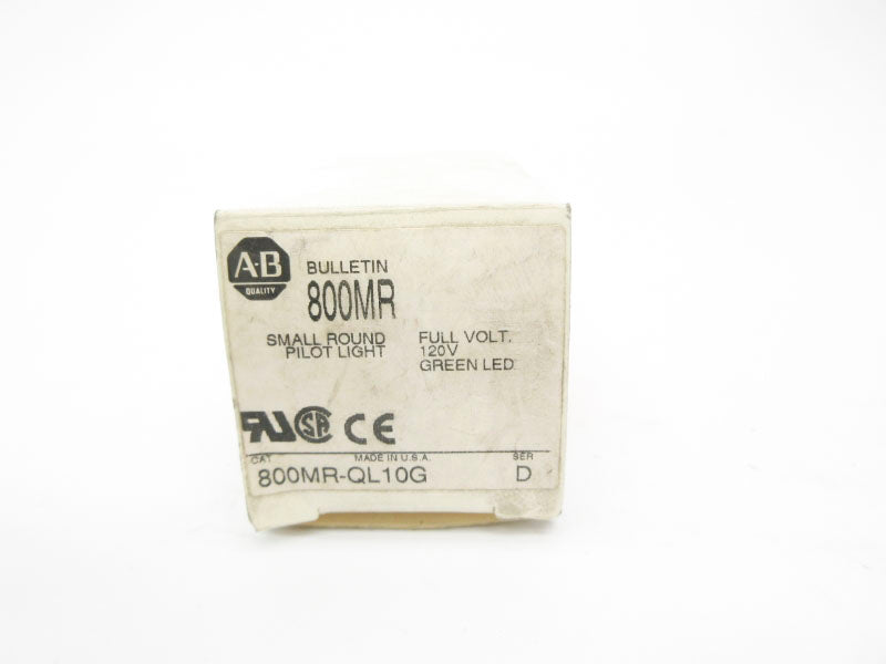 ALLEN BRADLEY 800MR-QL10G SER. D 120VAC (WH) NSMP