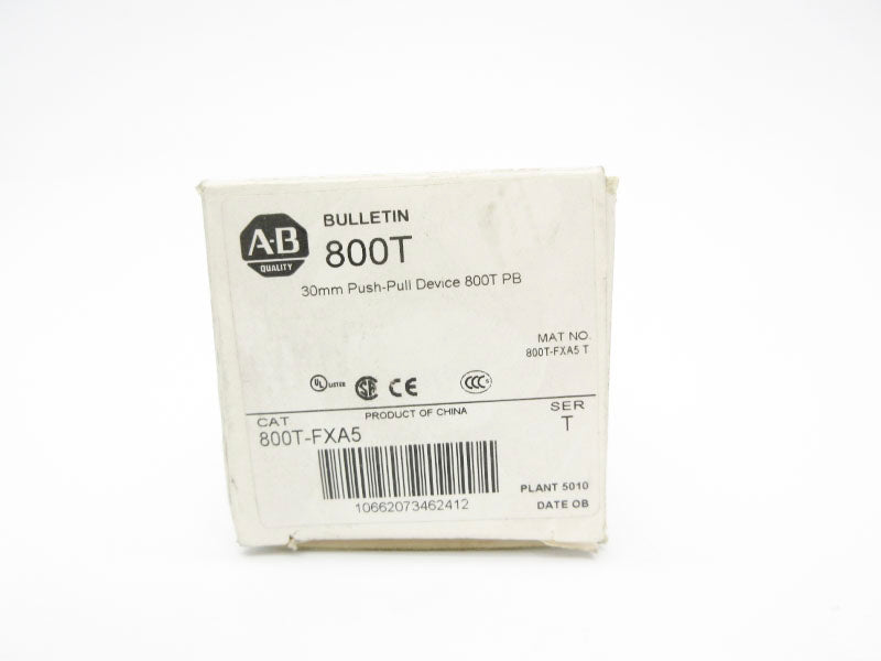 ALLEN BRADLEY 800T-FXA5 SER. T (WH) NSMP